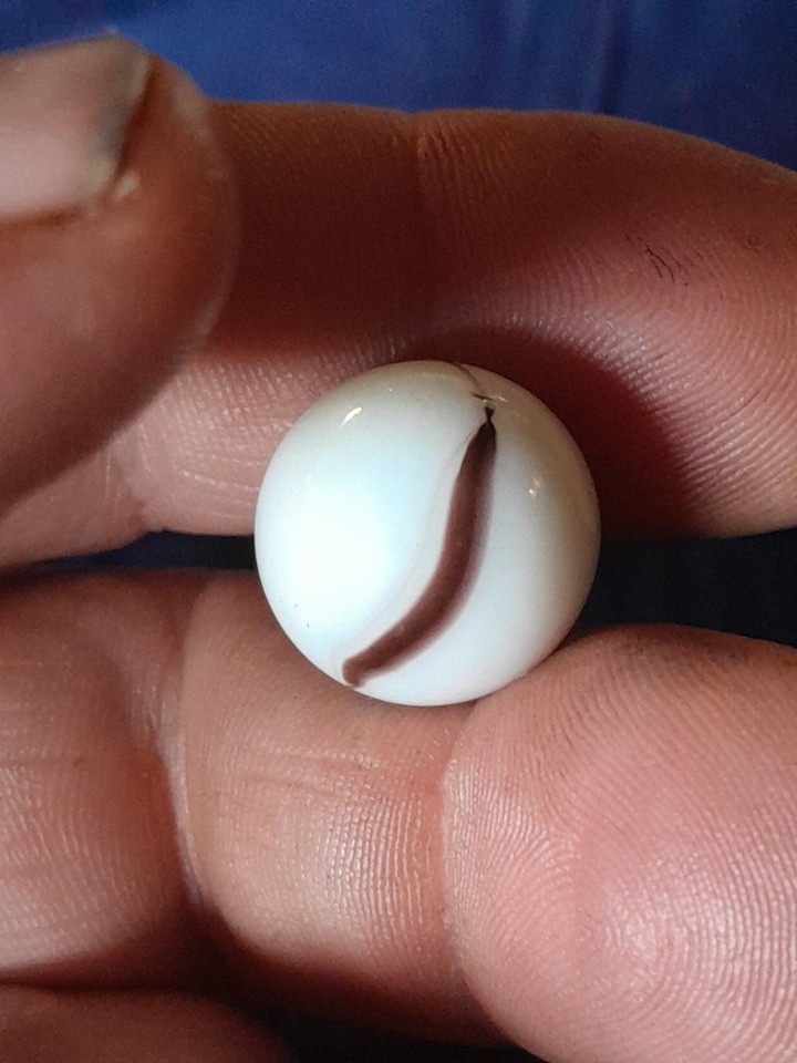 Vintage Akro “Oxblood Swirl” Marble-NM Oxblood Swirl *116