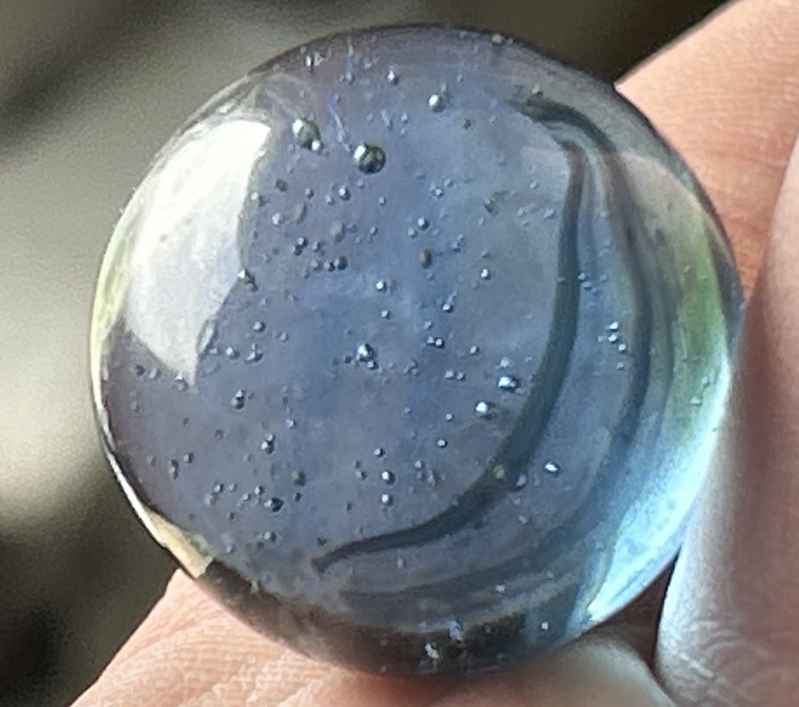 Vintage Akro Agate Or Master Marble 0.90” Multi Color Patch Shooter NM!