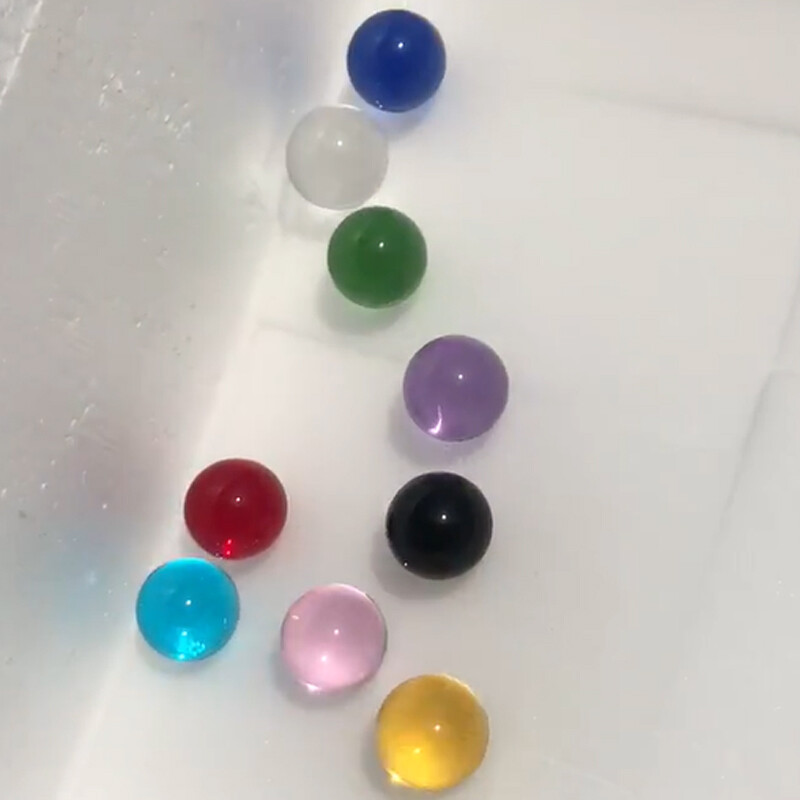 25mm Glass Marbles Transparent Balls In Baked Colours Handmade Materials Pinball