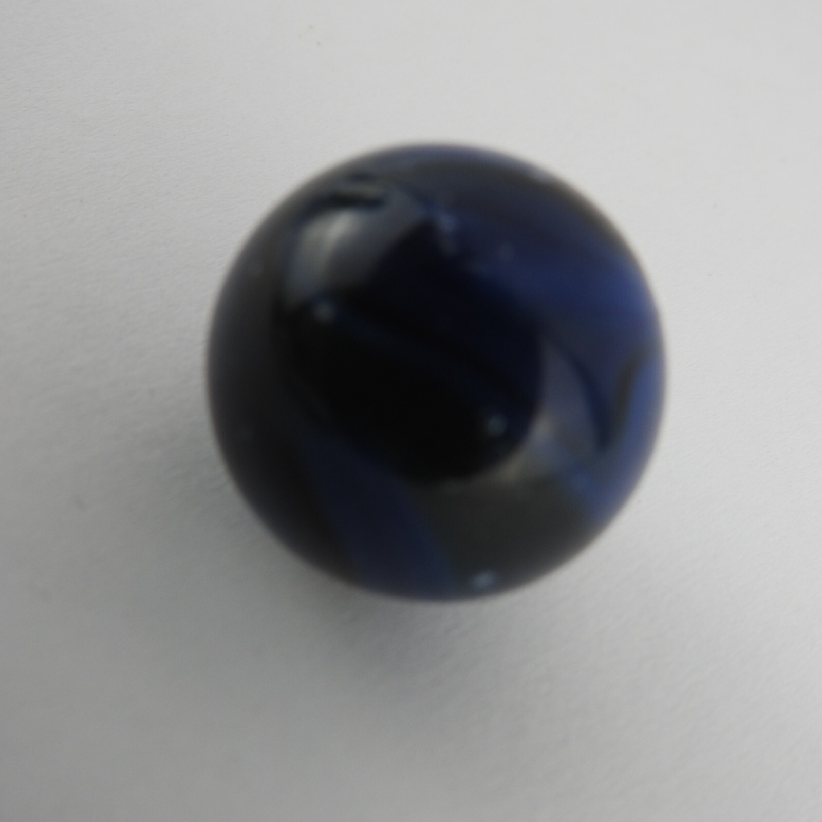 Christensen Agate Swirl Blue Navy Brown Opaque Shooter .81 Inches Swag
