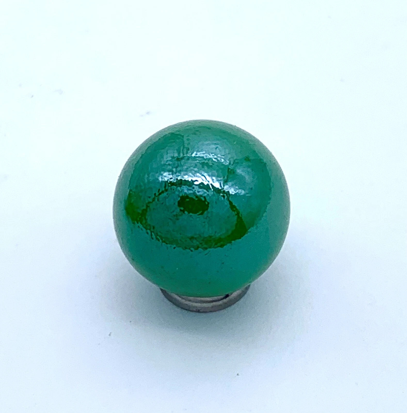 New for 2023! Iridescent Opal Green 16mm Glass Player Marbles (5/8″) Pk 5 Vacor