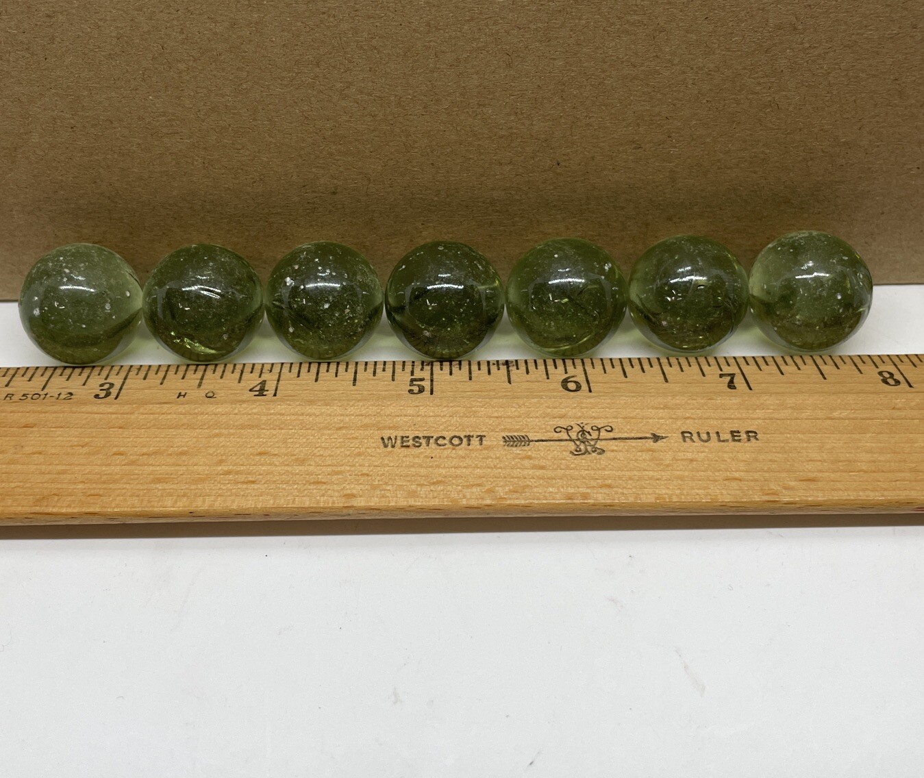 Vintage Bulk 3 Lb (117 pcs) 13/16” Glass Marbles Shooter Tumbler Aquarium Used