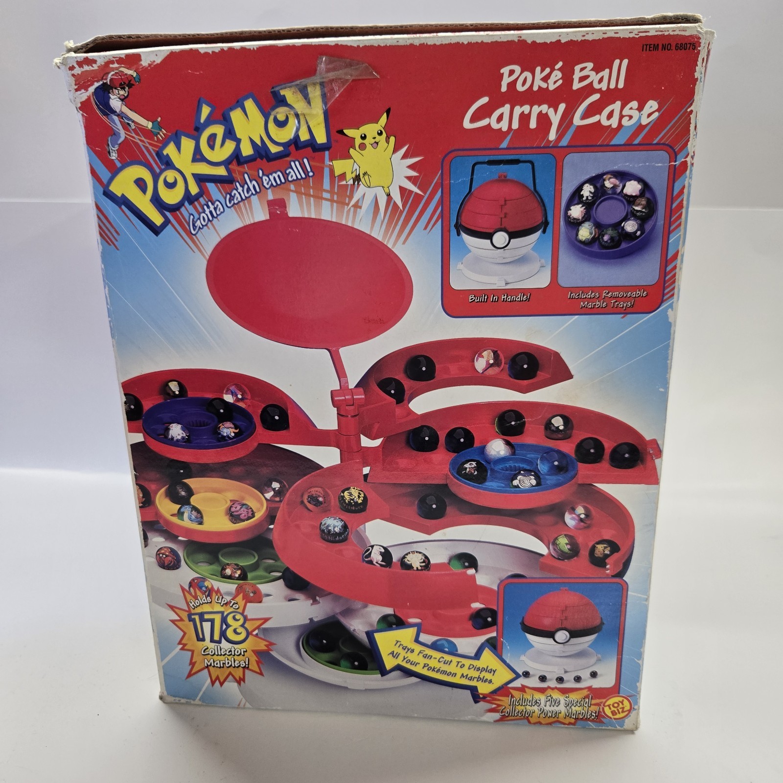 Vintage Pokémon Pokeball Marble Carry Case With Box.