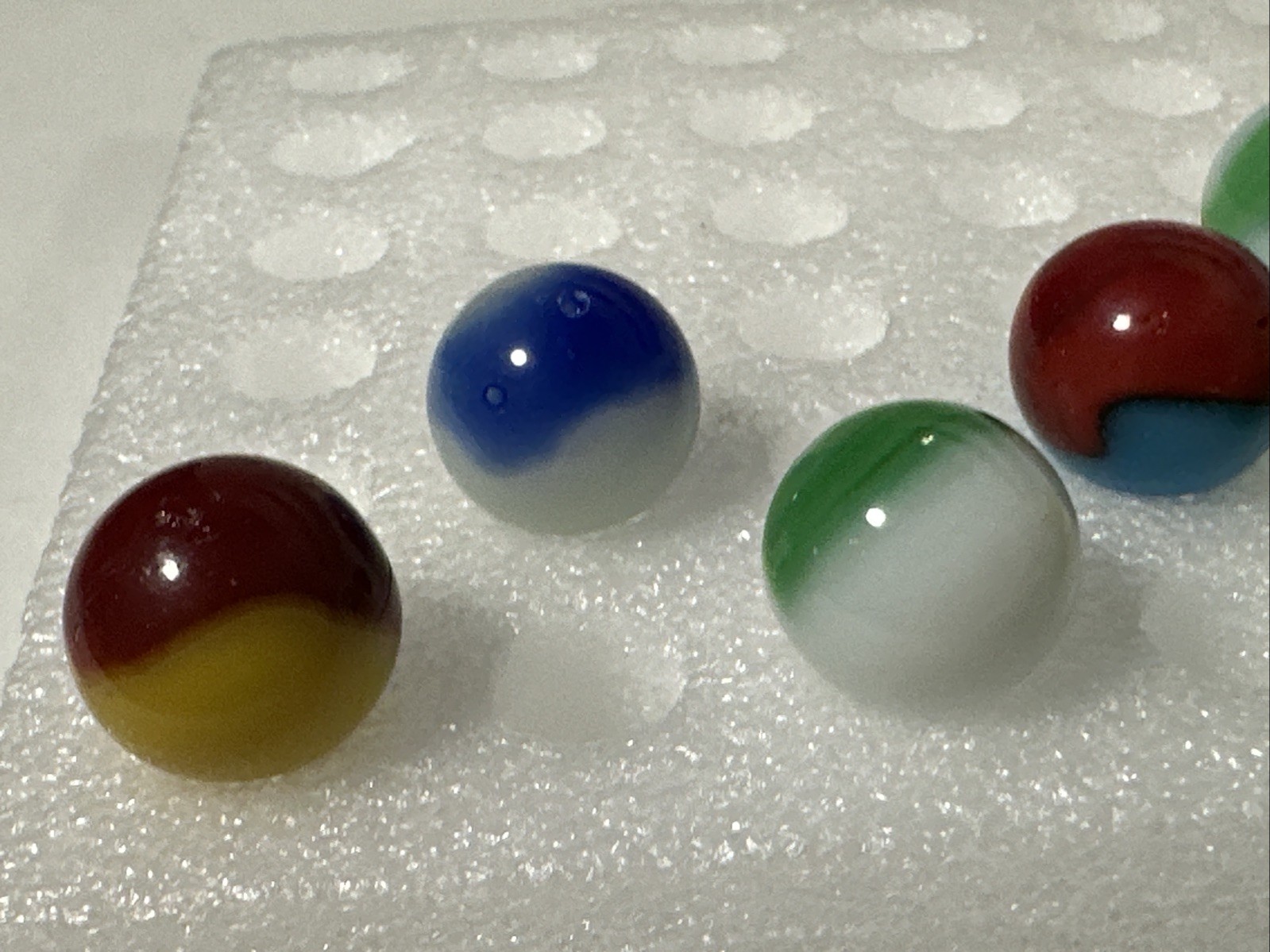 404 Lot Of 12 Peltier Peerless Patch Marbles!