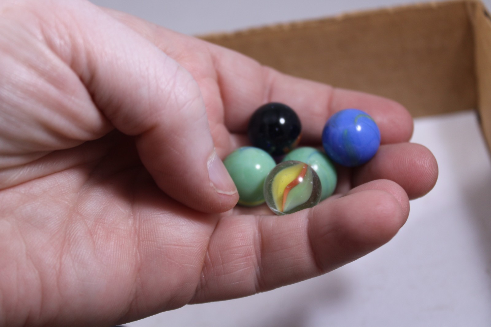 Vintage Marbles Lot 14oz – Mixed Lot – See pics