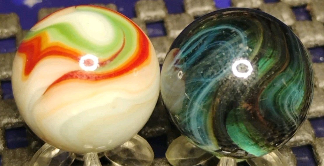 .72″ JABO/D.A.S. MARBLES LOT💥SWIRL TOYS NM+
