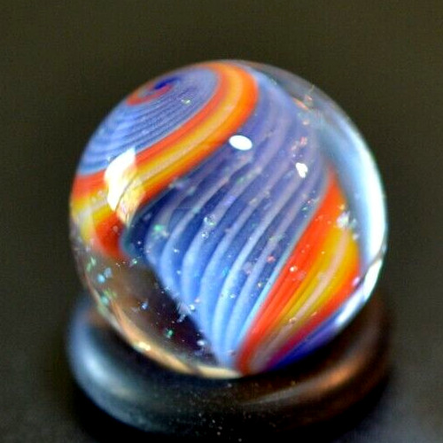 BRYAN TRILLAS GLASS MARBLE/.598″-VIOLET ZEBRA BLACKLIGHT-VIOLET UNDER BLACKLIGHT