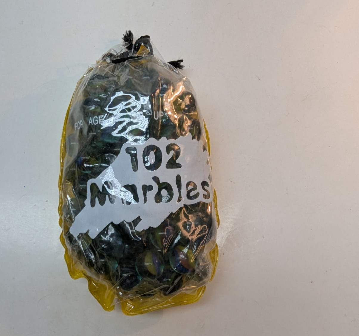 102 Marbles in Clear Plastic Bag No Shooters All Marbles New Sealed