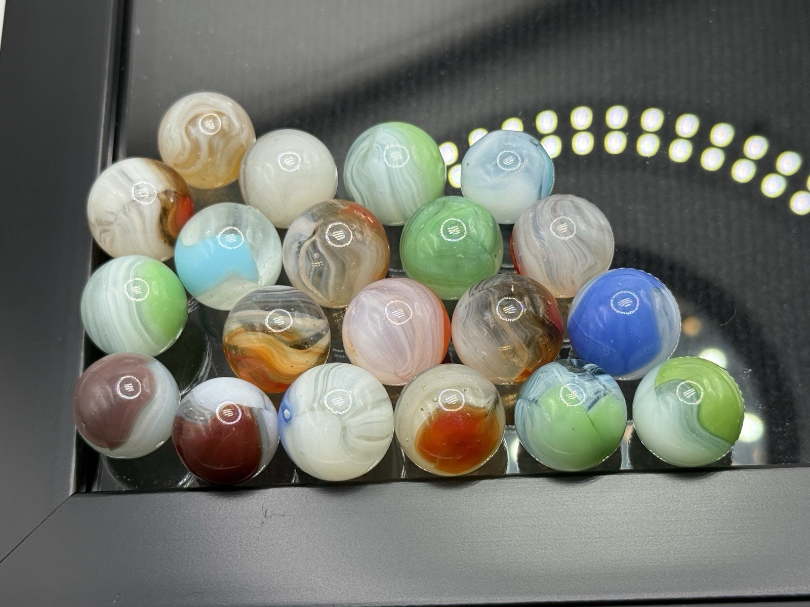 Lot of 20 Vintage Vitro Phantom Conqueror Marbles MIBS NM-M Condition