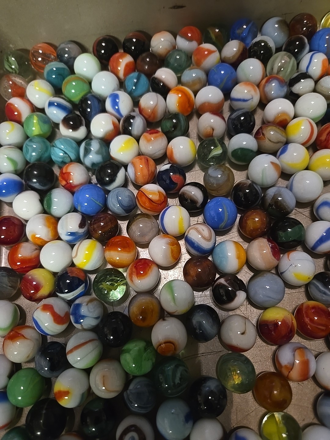 2 Ibs 12 Oz Assorted Vintage Glass Marbles – Lot #3