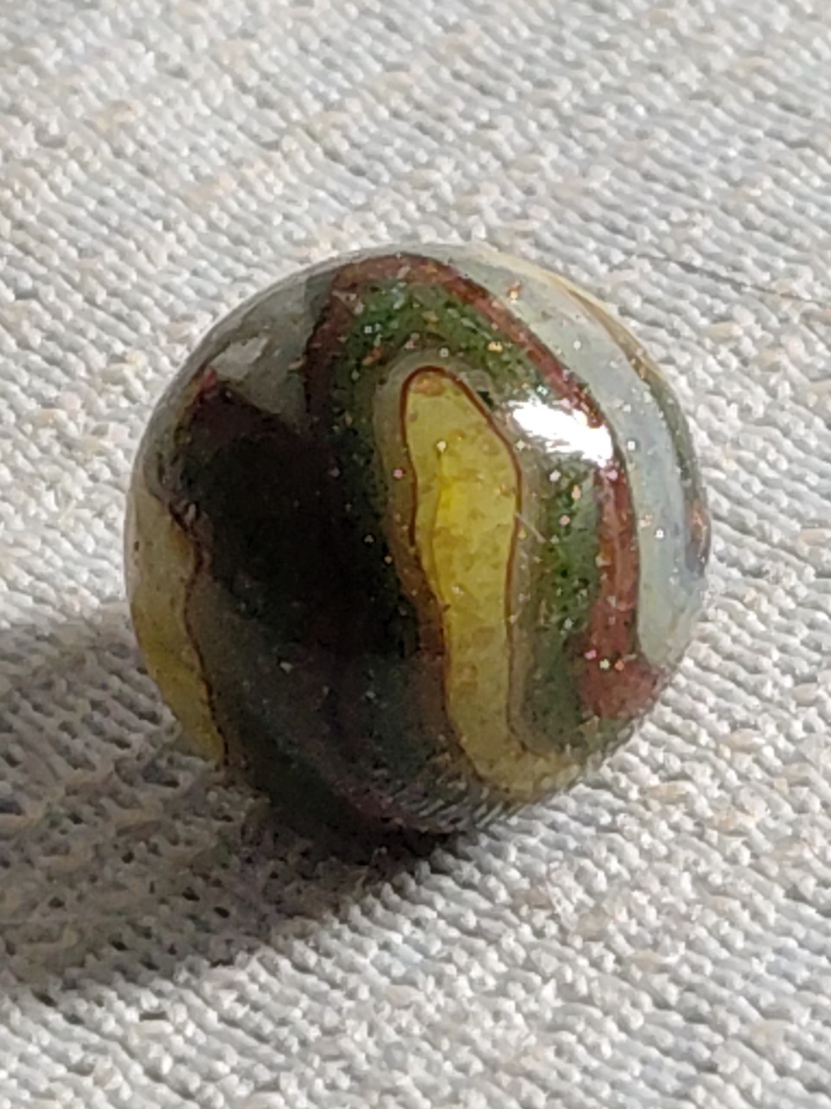JABO/DAS Infused Glass Adventure Swirl Toy Marble Size 17mm MINT!