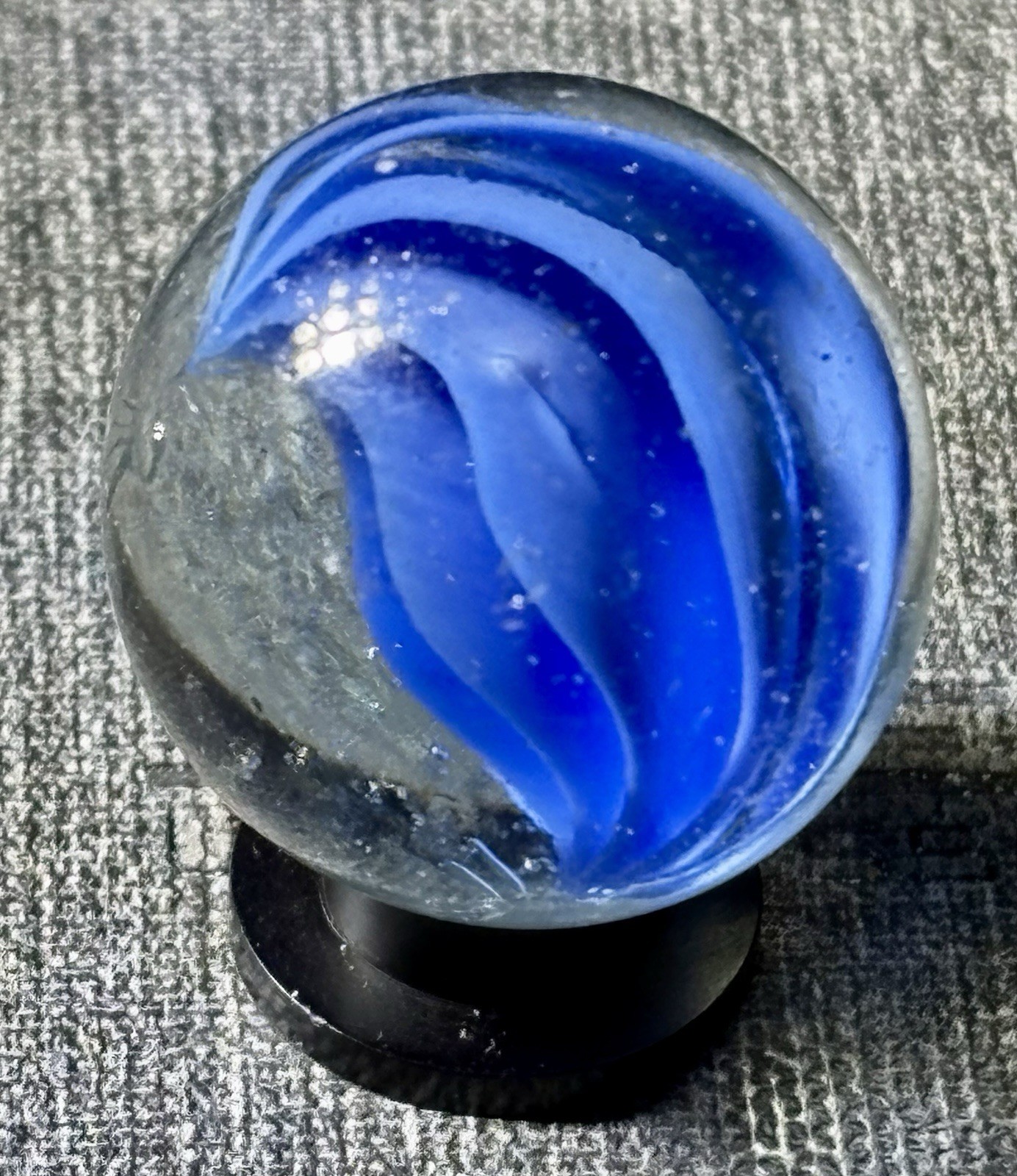 VTG Vitro Six Finger Caged Cats Eye Shooter Marble .94” Some Play Wear See Pics