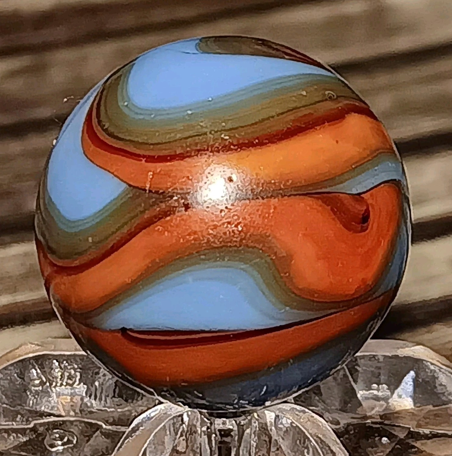 Christensen Agate Swirl Marble. .66″ Near Mint. Nice Pattern