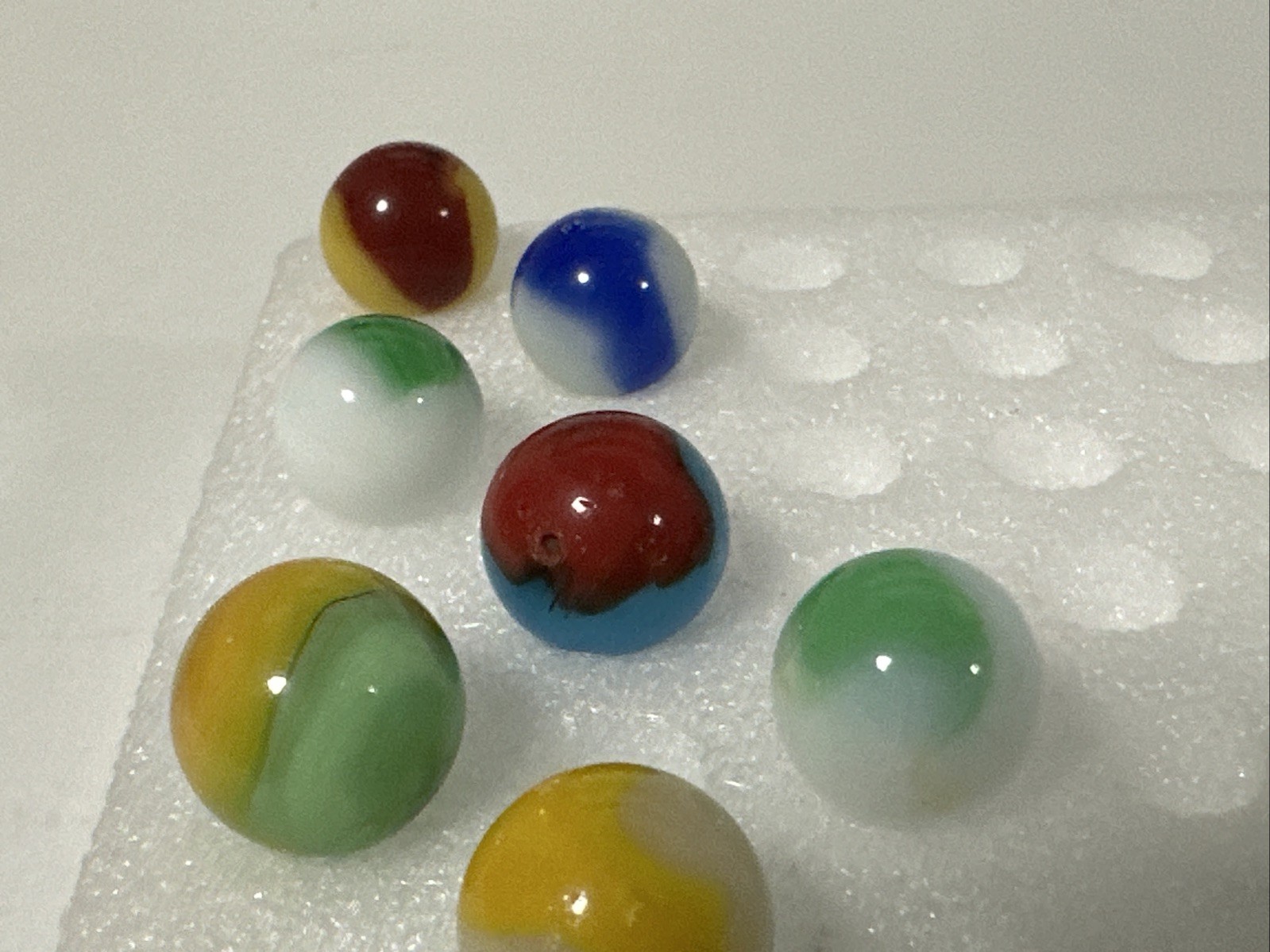 404 Lot Of 12 Peltier Peerless Patch Marbles!