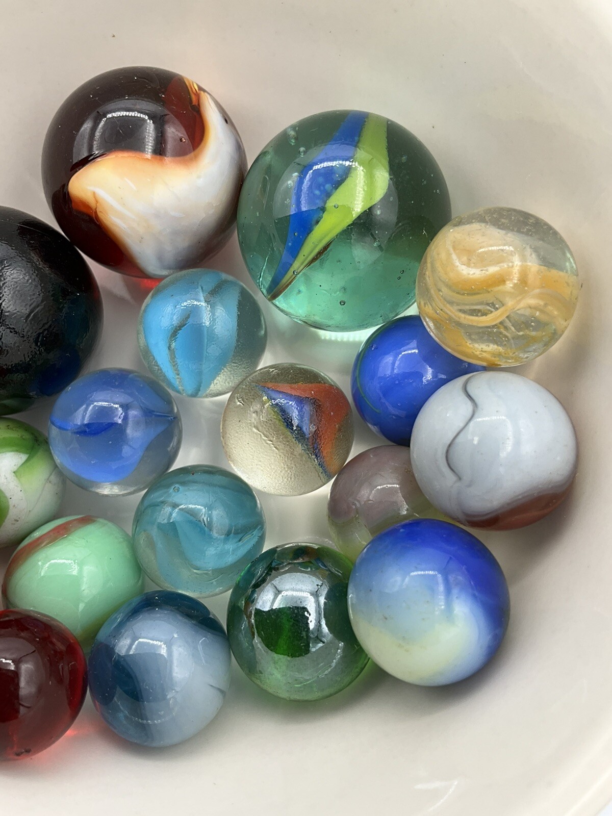 Vintage Marble Lot Of MARBLES UV Reactive Cadmium Uranium Lot #69