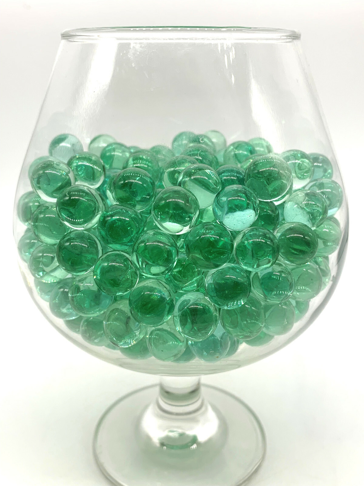 12mm Glacial Ice Clear Glass Peewee Marbles Transparent Green / Blue Tint Pk 100