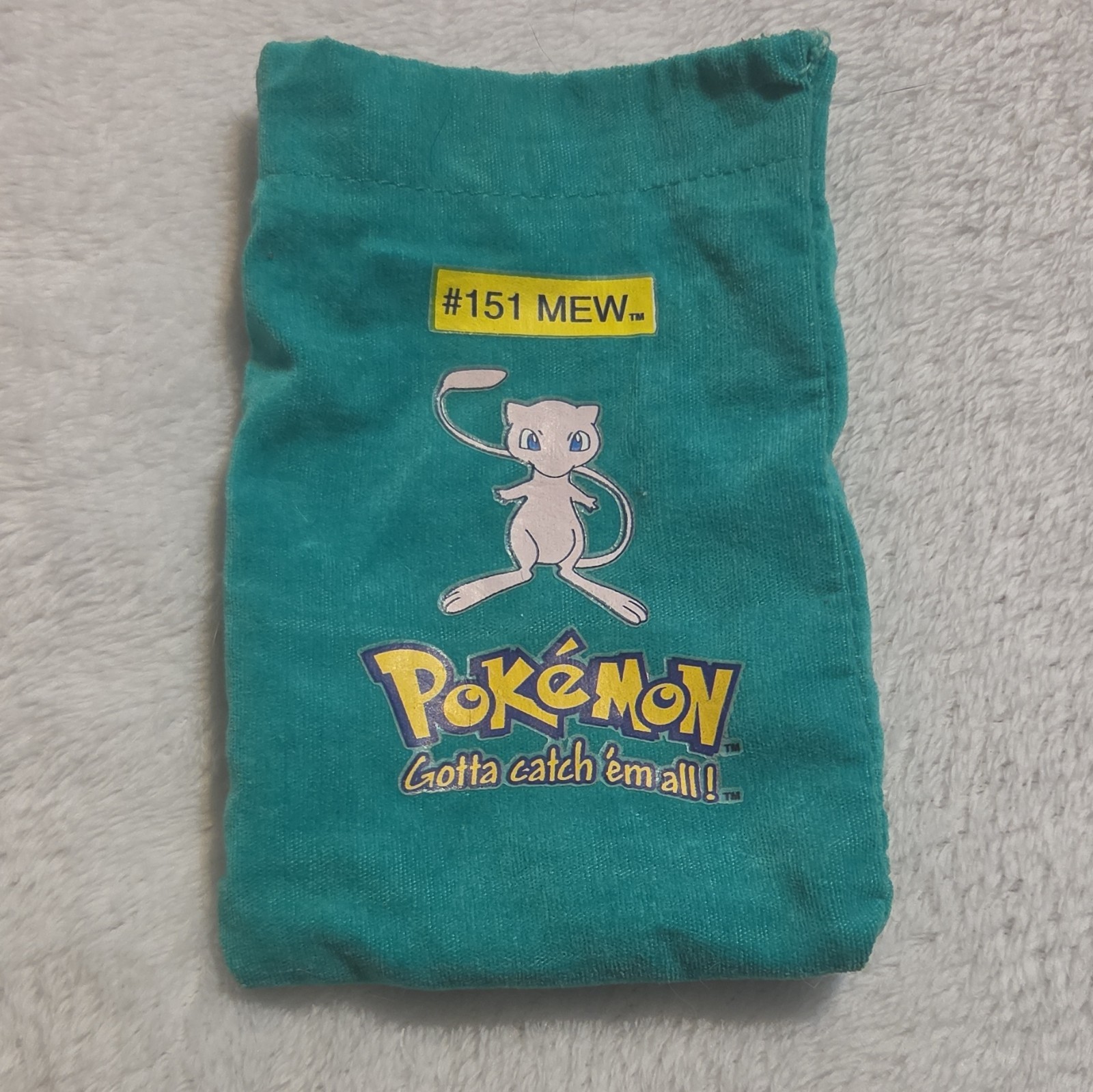 Nintendo Pokémon #151 Mew Marble Bag & 10 Printed Glass Marbles