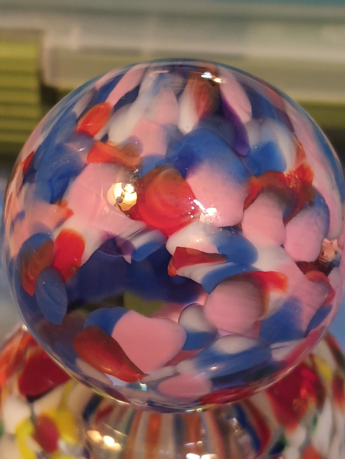 AWESOME RARE HUGE 1.82 VACOR ATMOSPHERE MARBLE!! GUINEA PATTERN!! LQQK!!