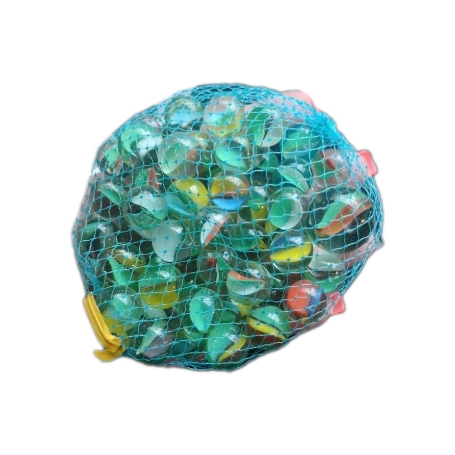 Vintage GLASS MARBLES 1981 BAG OF 40 IMPERIAL One SHOOTER.
