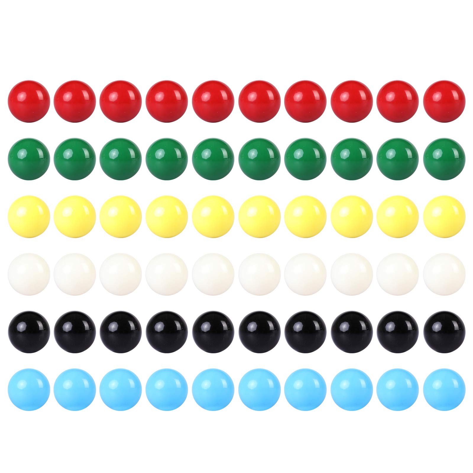 Game Replacement Marbles Balls,60pcs 9/16inch Acrylic Balls for Chinese Check…