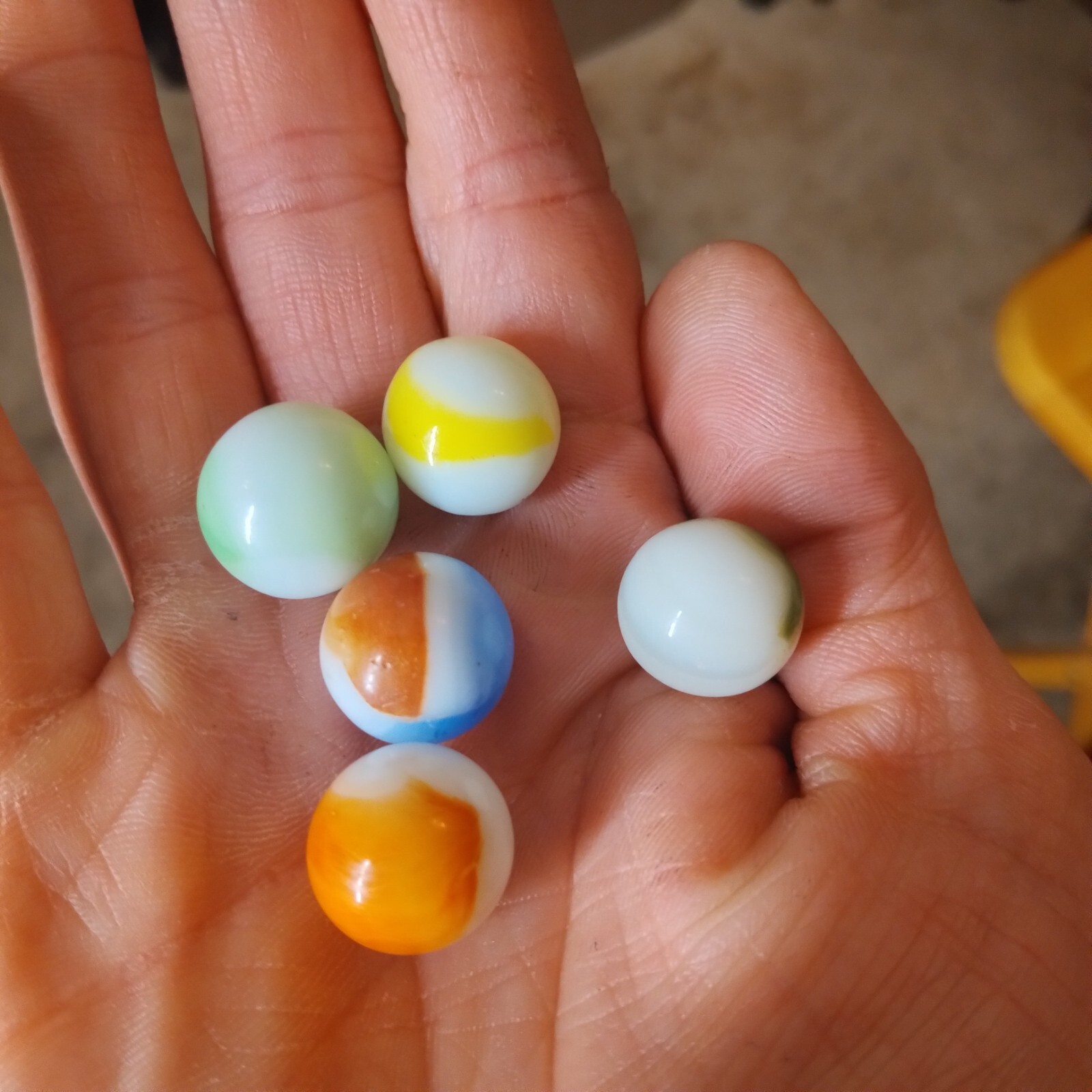 Marble King old vintage of mixed marbles cats eyes,Solids and many other old one