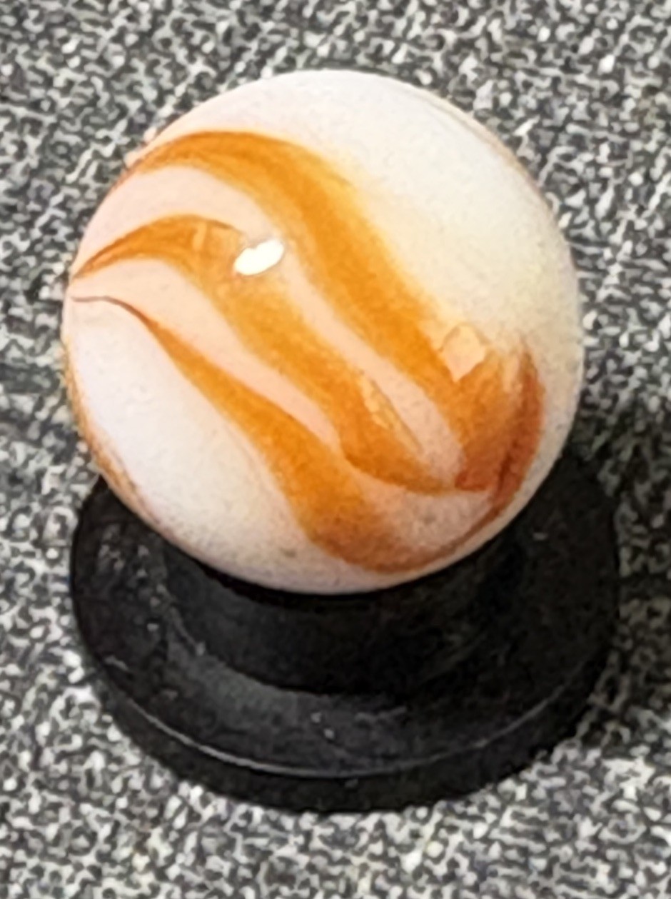 VTG Alley Agate Flame Marble .55” Mint !