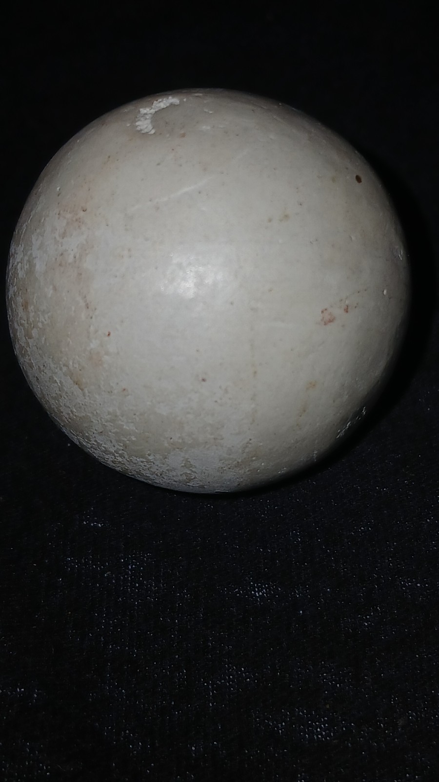White Clay Antique Handmade Shooter Marble 1.5 inches