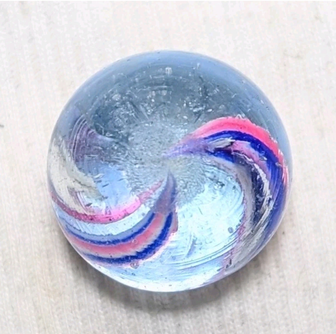 25/32″ Oddball Open Solid Core Peppermint Banded German Handmade Marbles , MM