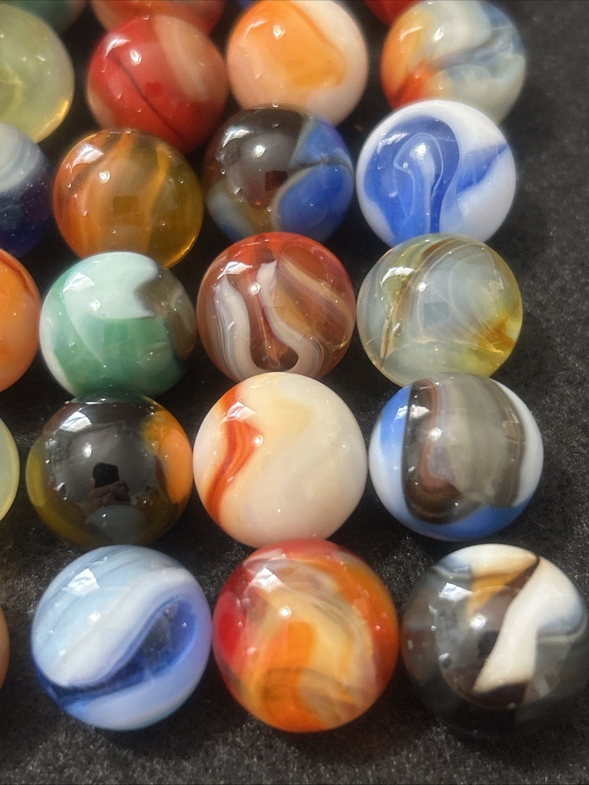 Lot of 50+ JABO, Inc. Classic Vintage Marbles c. 2000-2008 5/8″+/- /NM+/M Look!