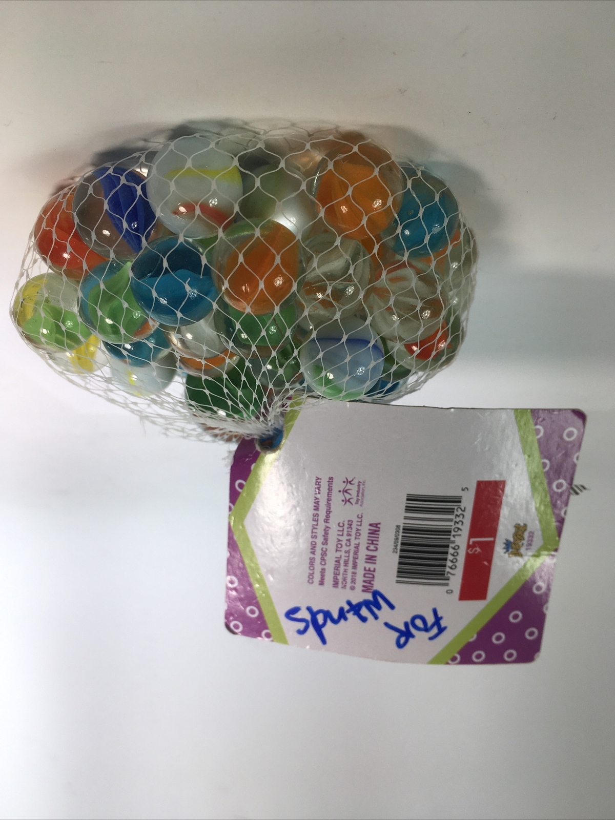 Toy Marbles 50 Pack by IMPERIAL TOY #7850 (Includes 1 Super Shooter) NEW