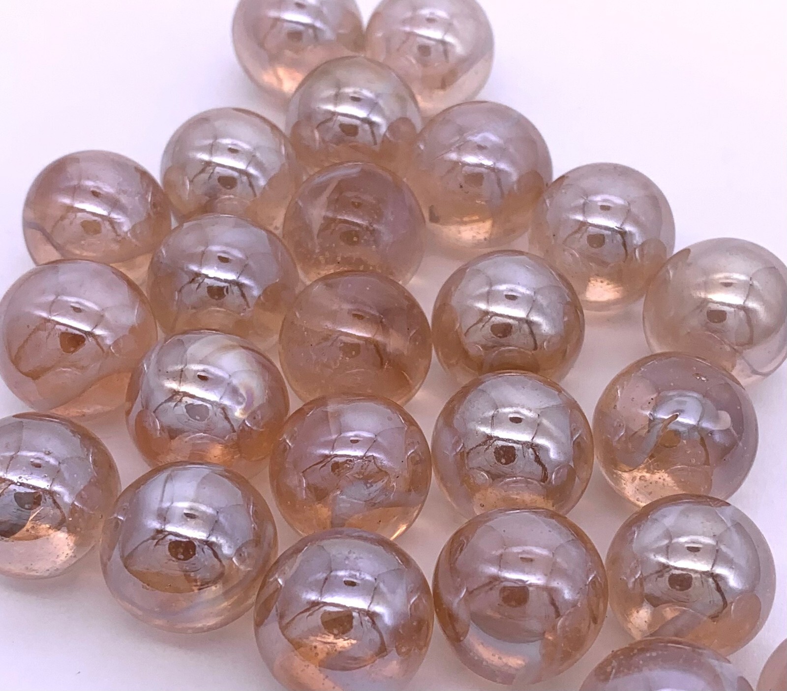 New for 2023! Bulk 16mm Pinky Glass Marble Players 5/8″ Pack of 100 Vacor HOM