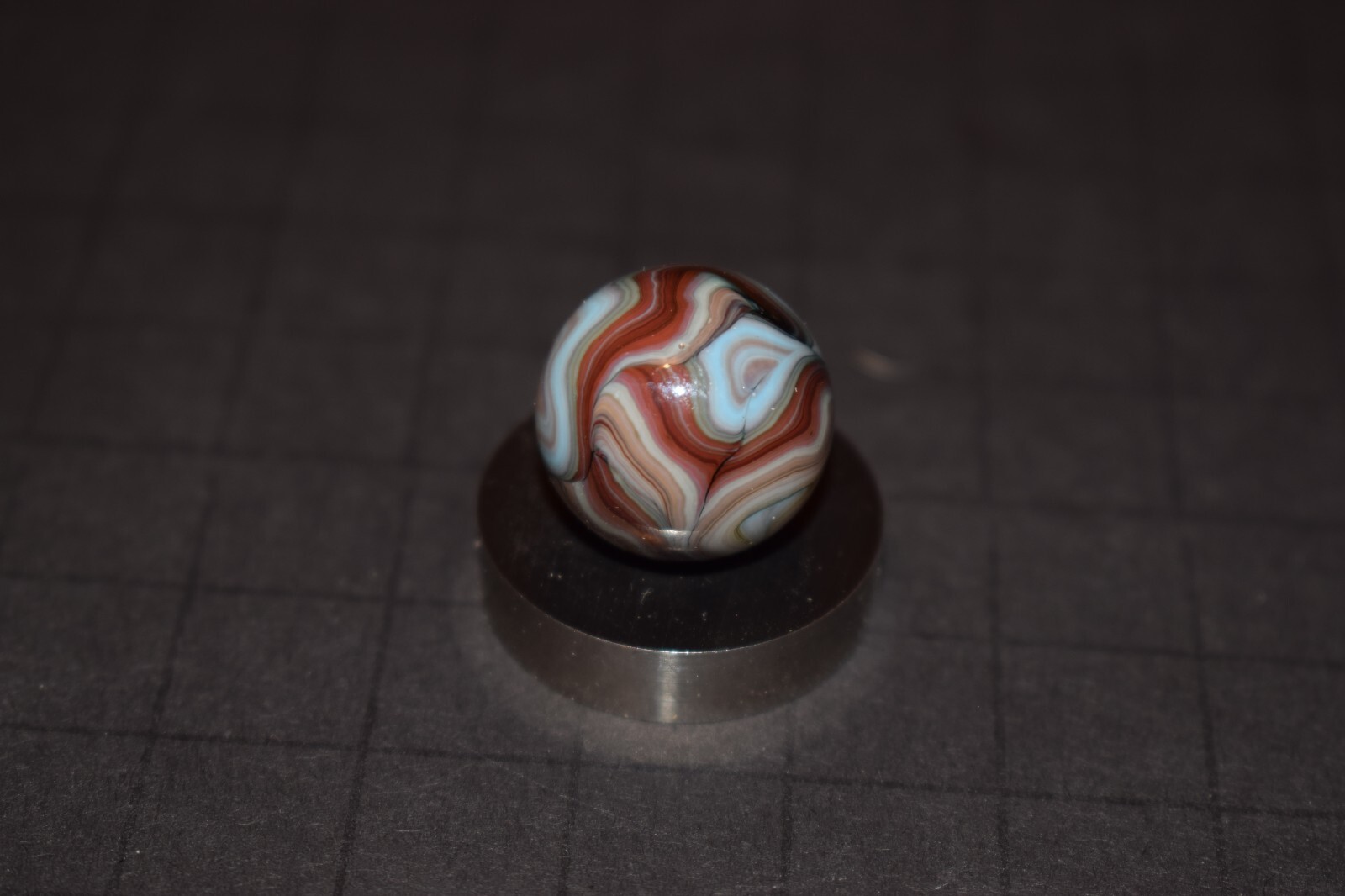 💥 JABO Mamie’s Multi-Color Swirl Toy Marble Size .718″= 23/32″=18mm MINT💥