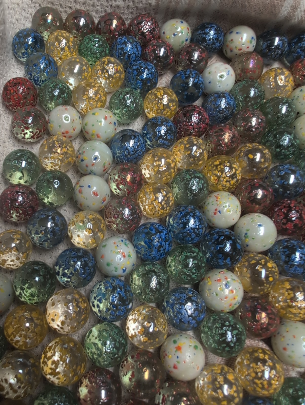 Asteroid Marble Bags 230 Regular Size And 6 Large Marbles