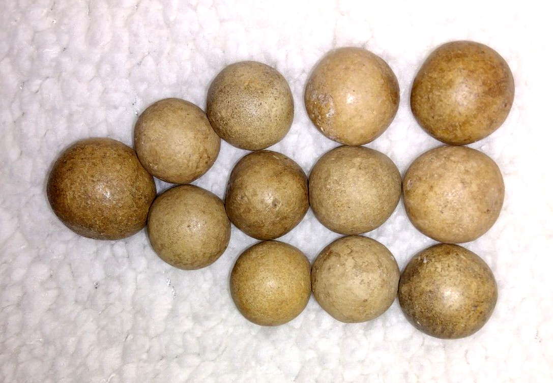 VINTAAGE LATE 1800s DARK CLAY 12 MARBLES 1 SHOOTER 1″ 11 MISC 11/16″ OKLAHOMA