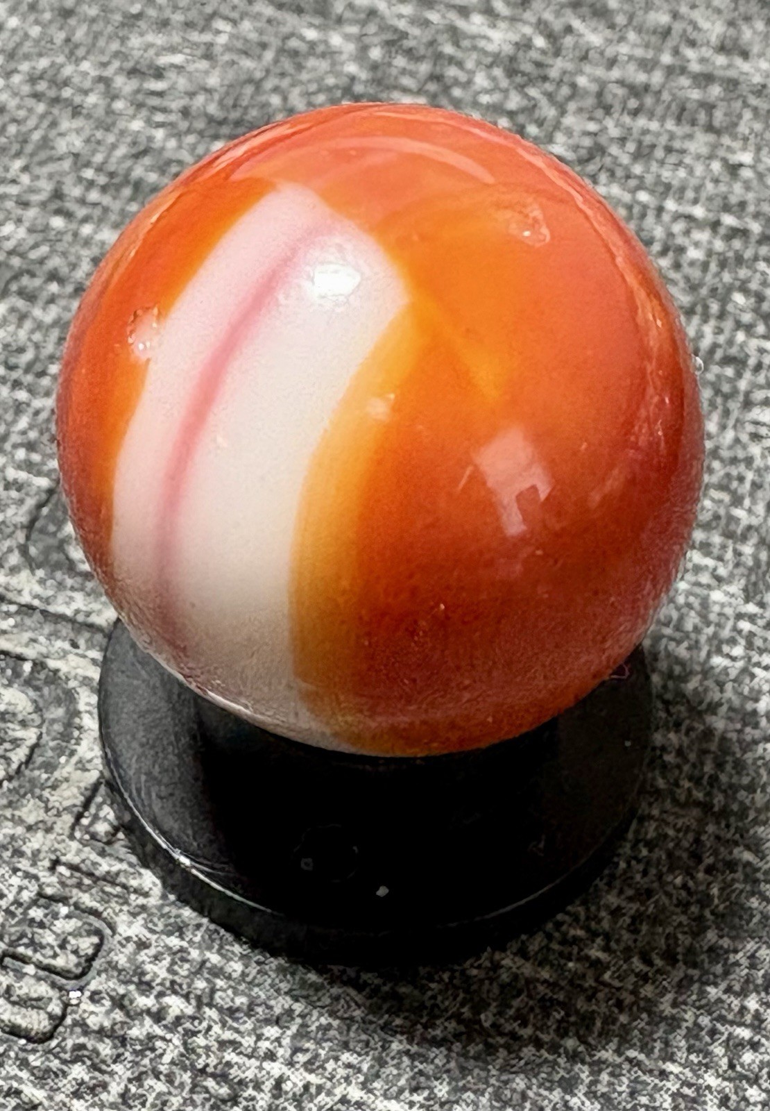 VTG Marble King Rainbow Marble .62” Tiny Flea Bites See Pics