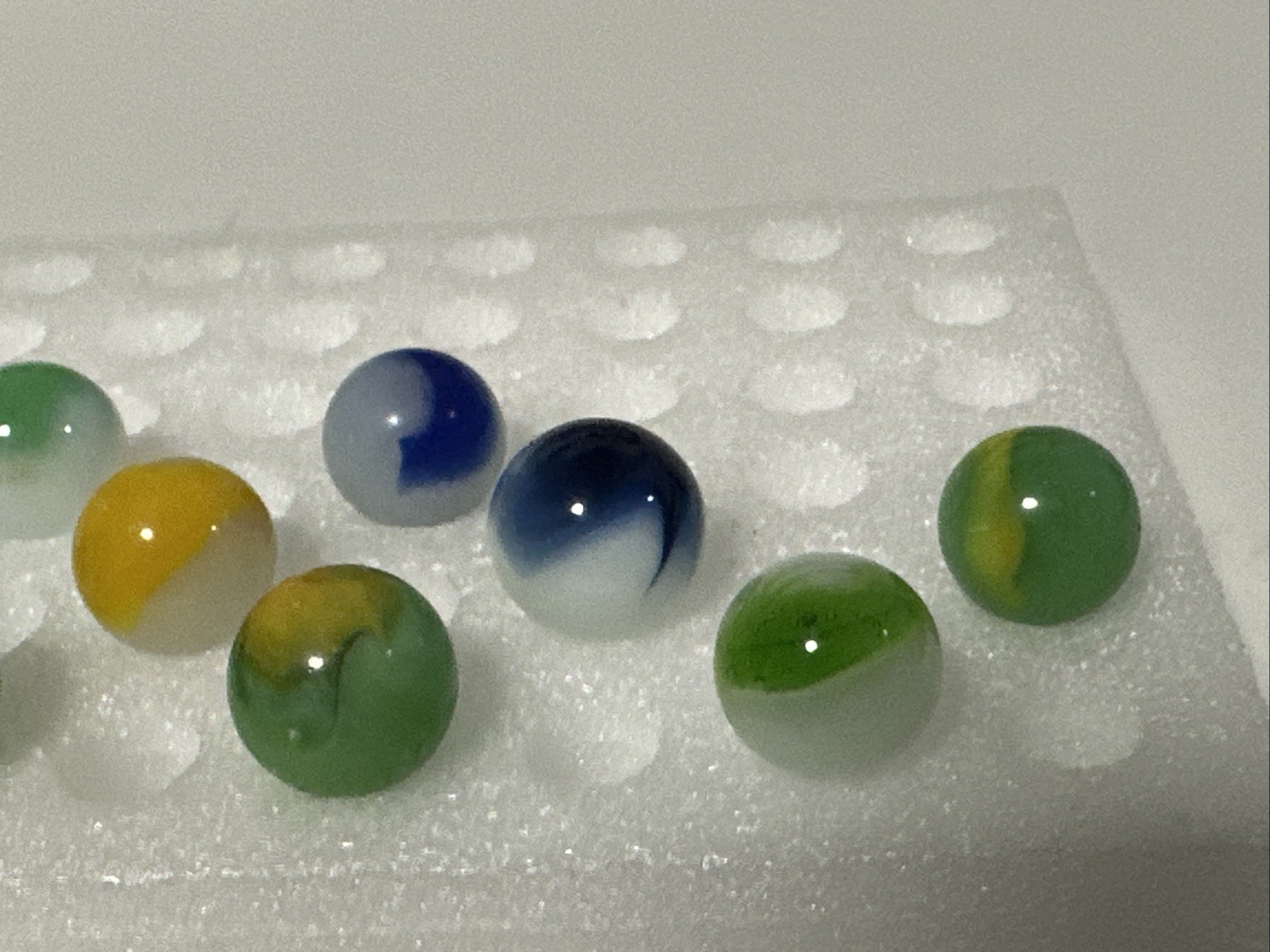 404 Lot Of 12 Peltier Peerless Patch Marbles!