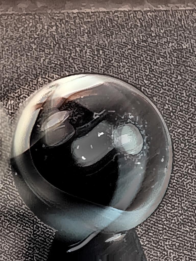 5/8″ Akro Agate CAC Dark Chocolate Swirl Slag Wispy White NM Serious Marble A724