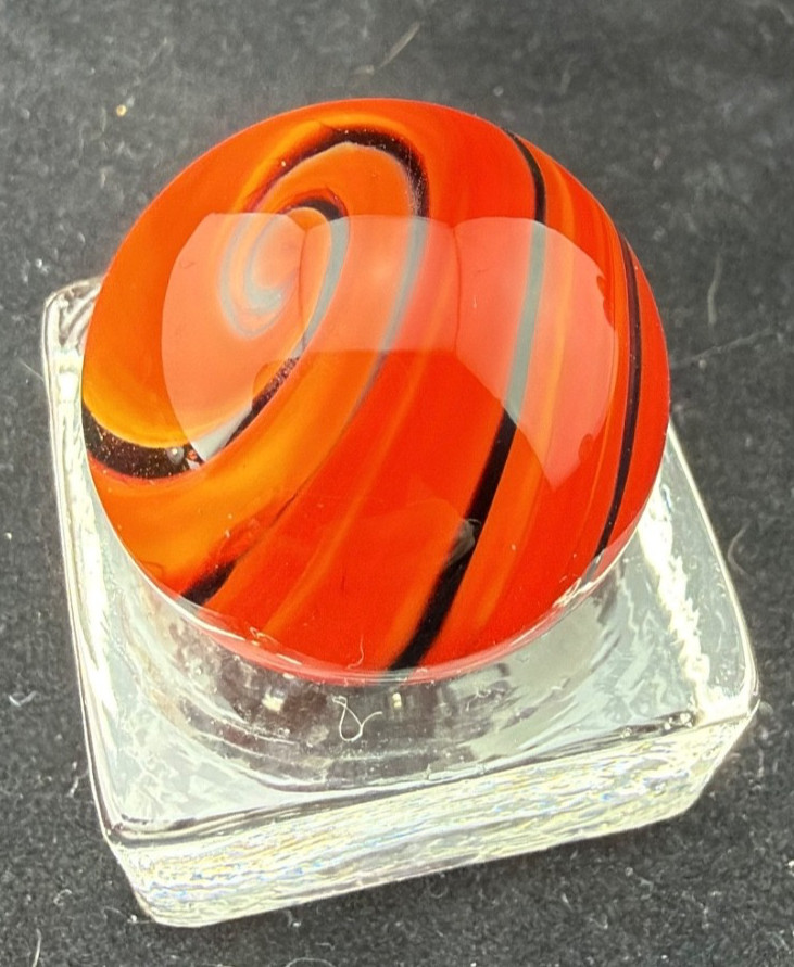Steve Willis 2006 Handmade Lampwork Art Glass Marble 1.05″ Near Mint Signed W6