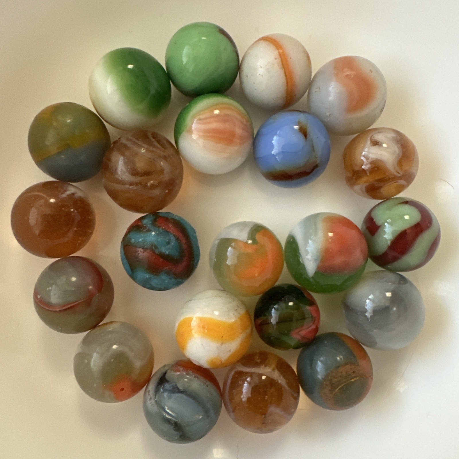 Vintage Marbles Lot#4 Of 140 1lb 10oz