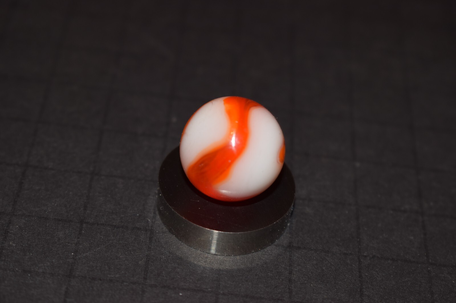Vintage Alley Translucent🧡Orange Swirl Marble Shooter Size .750″=3/4 MINT