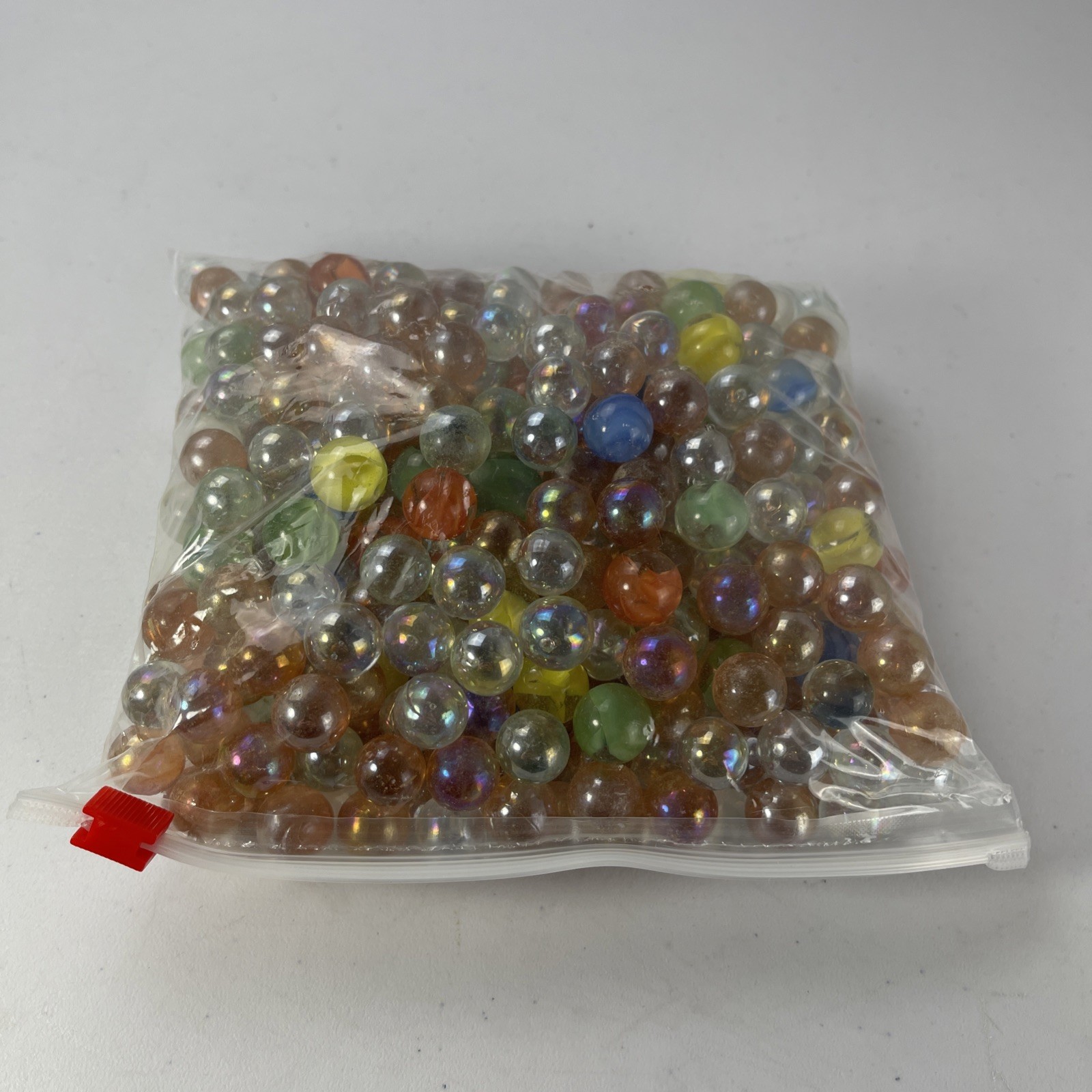 MIXED LOT GLASS MARBLES MULTICOLOR 4 POUNDS VINTAGE
