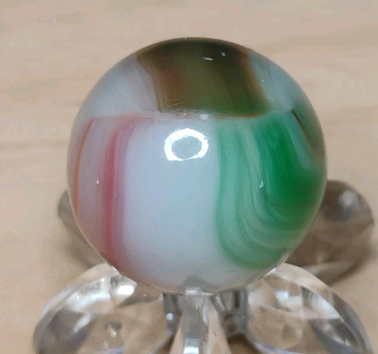.64″ STUNNING VINTAGE MARBLE KING MARBLES W/ AV.🔥RARE HTF MINT-