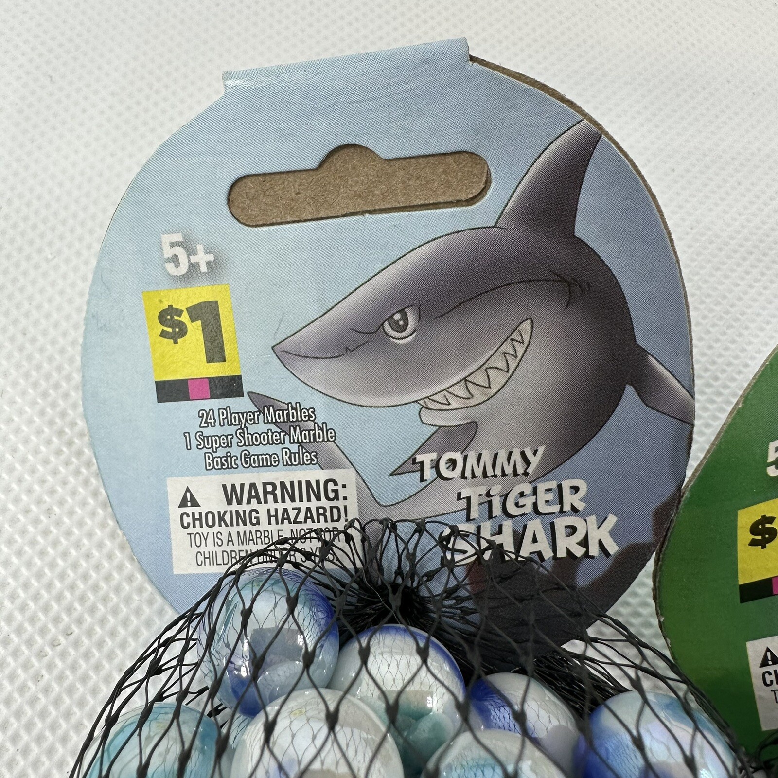 (3) Bags of Brand New Marbles- Torpedo, Mermaid, Shark 75ct