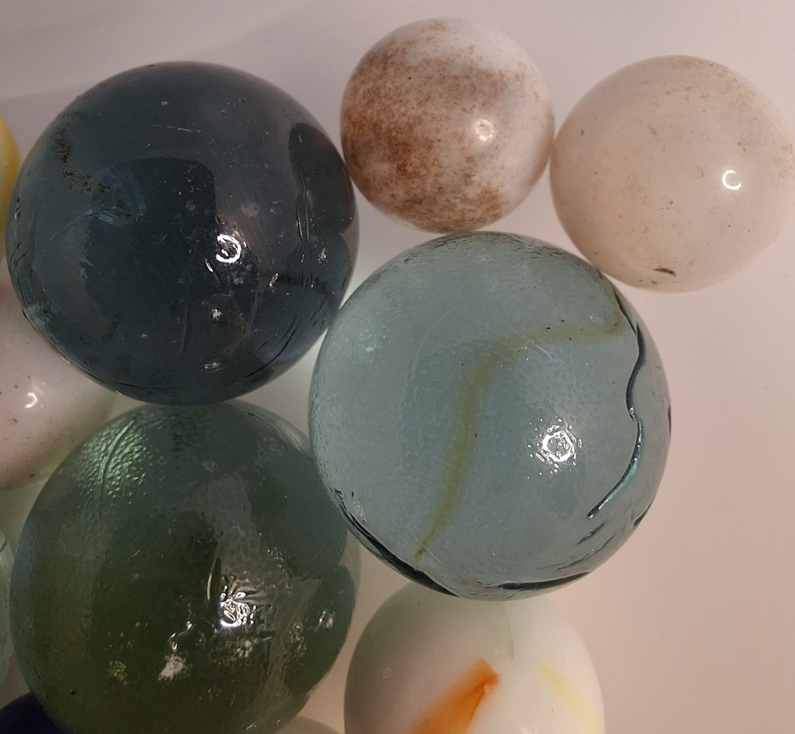 Marbles Lot Variety Of Colors 3 lbs,about 350 Different Sizes and conditions