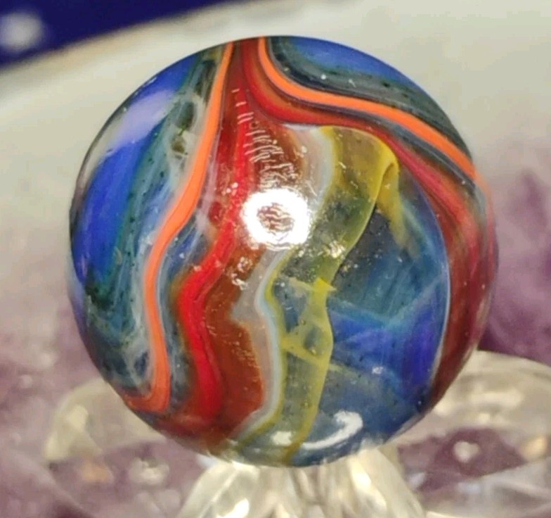 .73″ JABO/D.A.S. MARBLES💥GREEN AV. SWIRL TOYS NM+