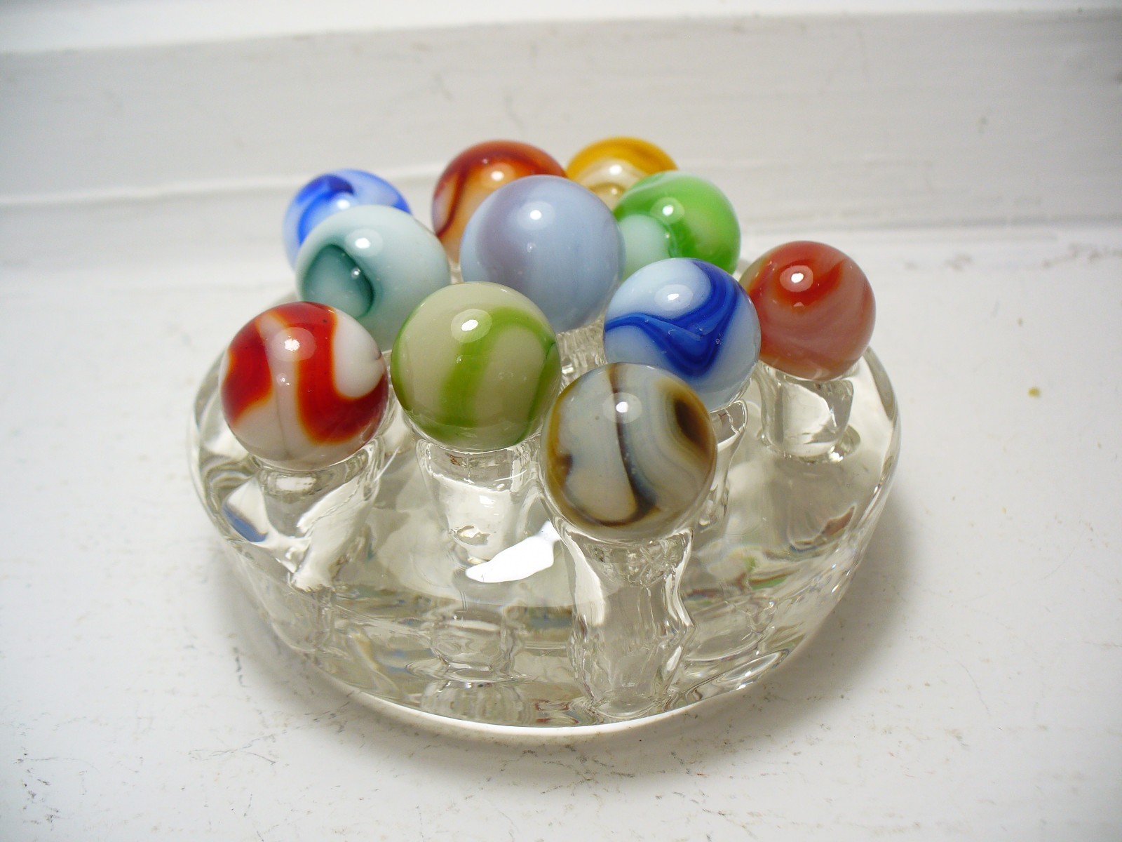 #1115 Marbles 11 pcs. Vintage West Virginia Swirls Alley, Champion