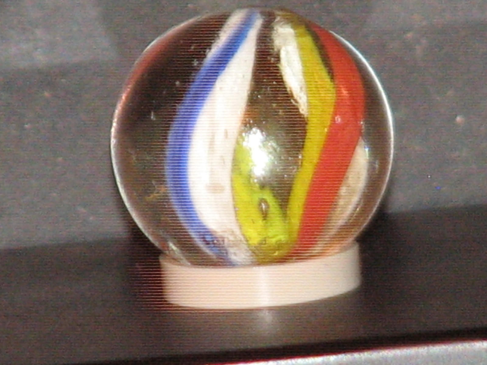 .555 inch dia. Antique German swirl marble