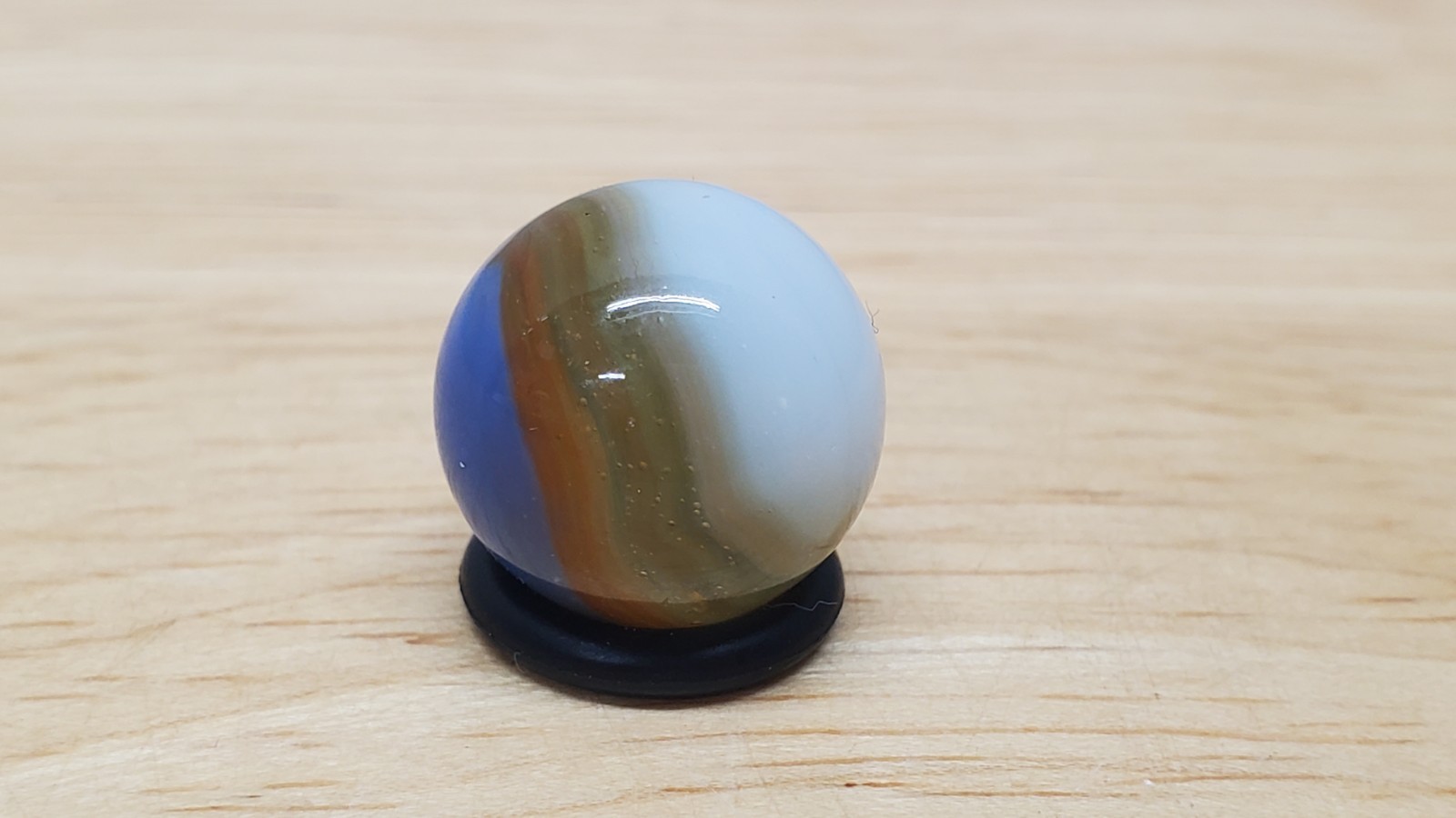 Vintage Marble Vitro Opal Red White Blue Yellow 15.8mm