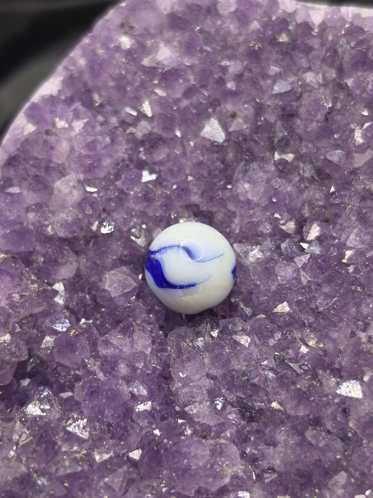 Antique/Vintage Collectible ,Blue And White,Toy Marble