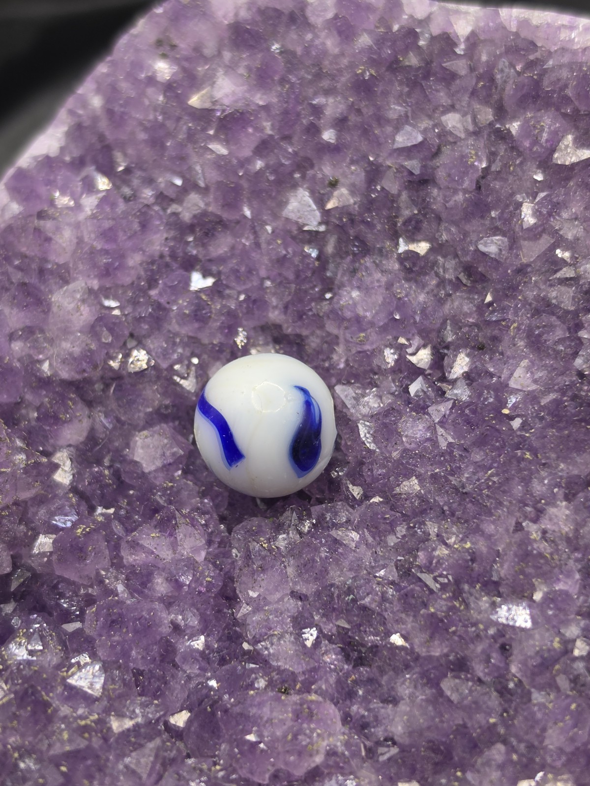 Antique/Vintage Collectible ,Blue And White,Toy Marble